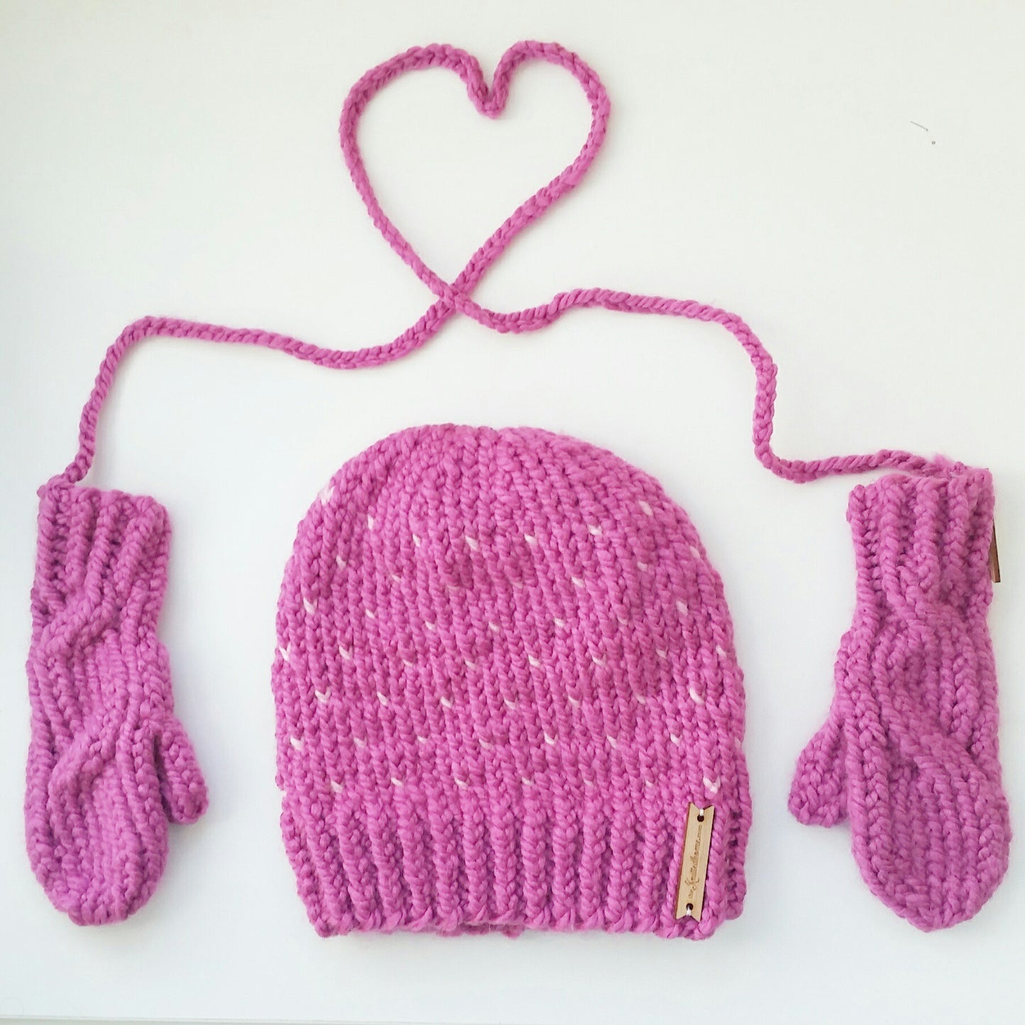 Tiny Heart Knit Beanie