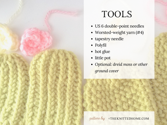 Intermediate Knit Cactus Pattern