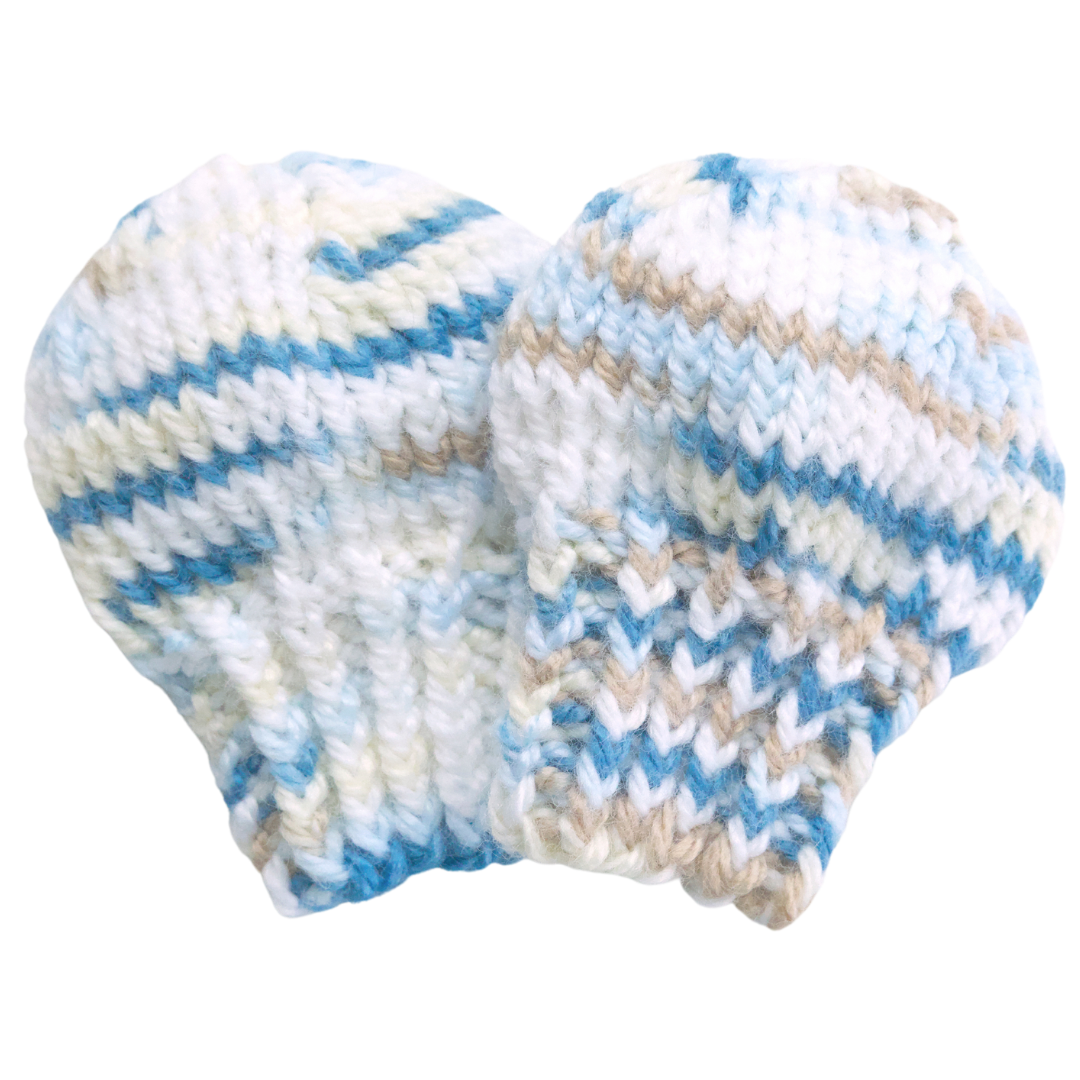 Newborn Knit Baby Mittens