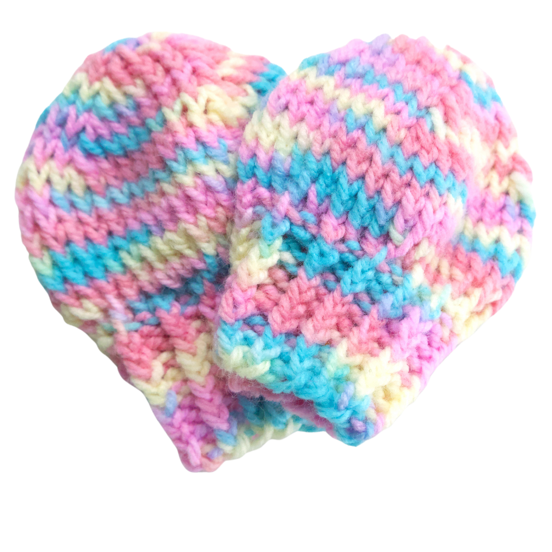 Newborn Knit Baby Mittens