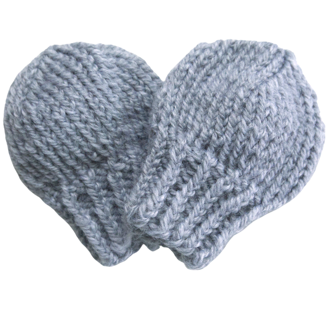 Newborn Knit Baby Mittens