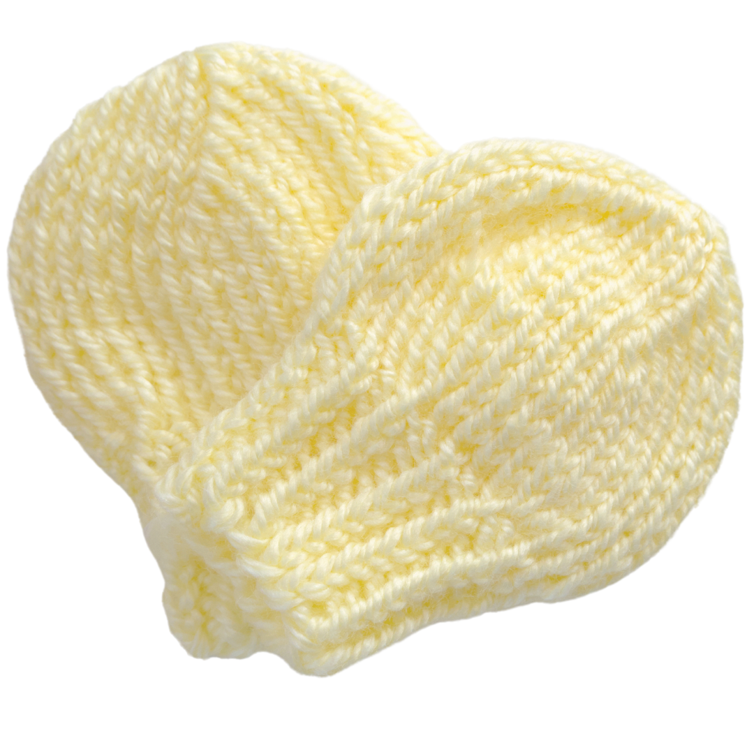 Newborn Knit Baby Mittens