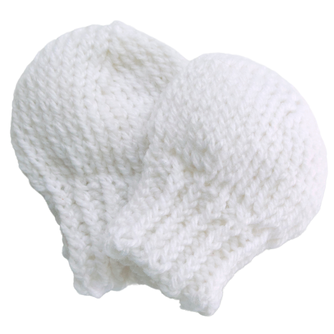 Newborn Knit Baby Mittens