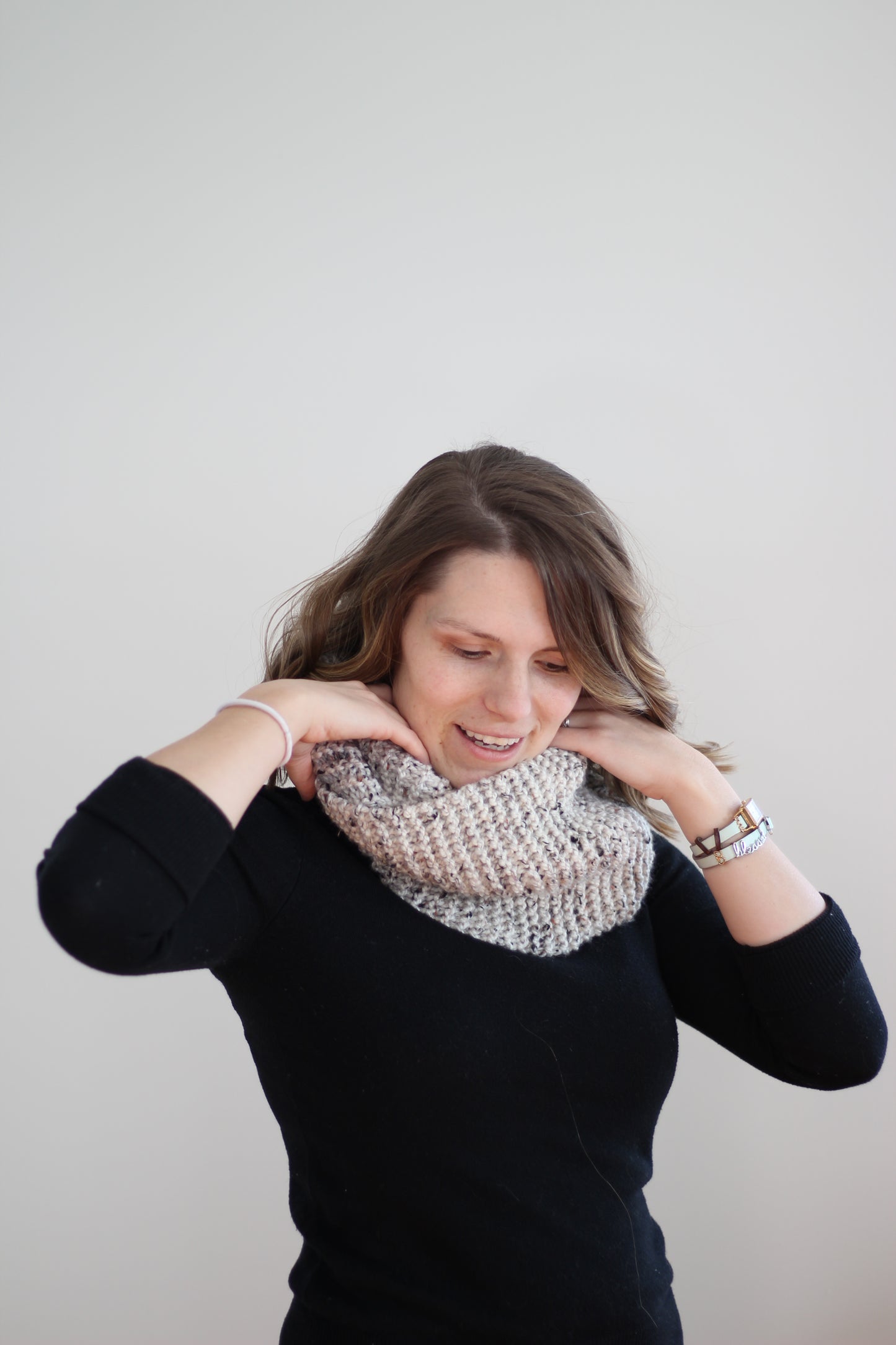 Double Wrap Chunky Knit Cowl