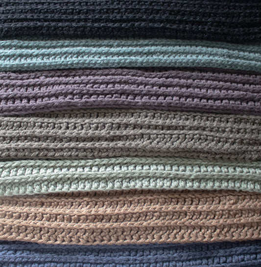 Faux Knit Straight Scarf