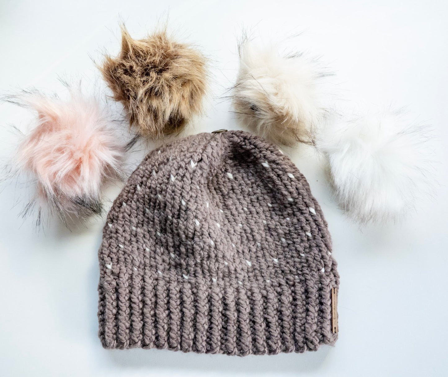 Snap-on Faux Fur PomPom