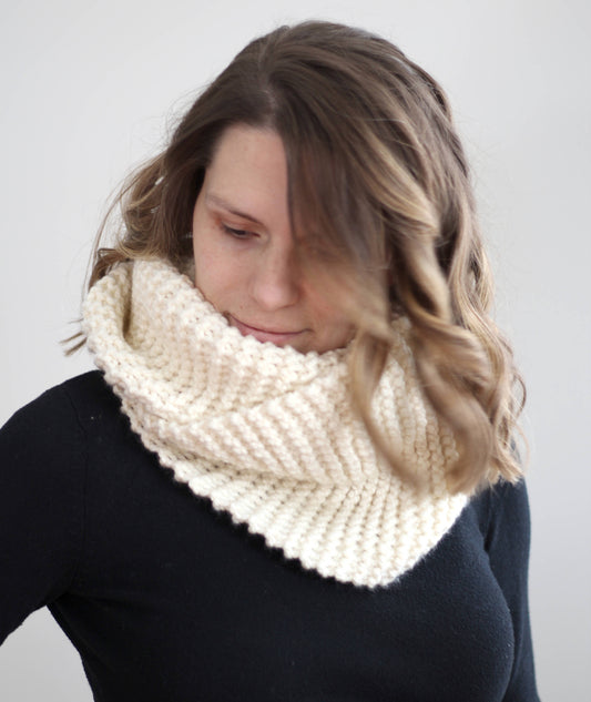 Double Wrap Chunky Knit Cowl
