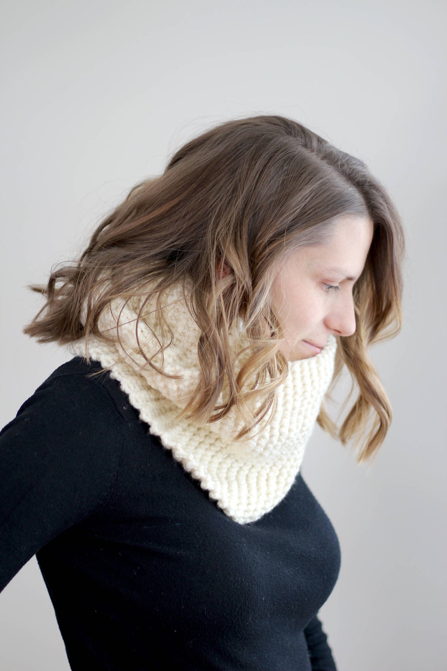 Double Wrap Chunky Knit Cowl