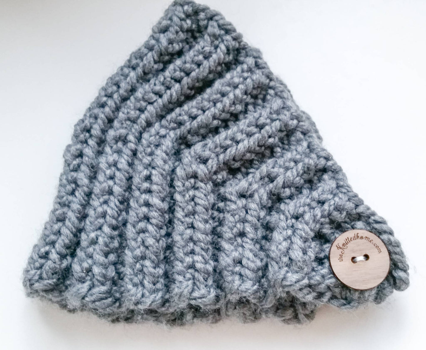 Knit Ear Warmer Headband with Button