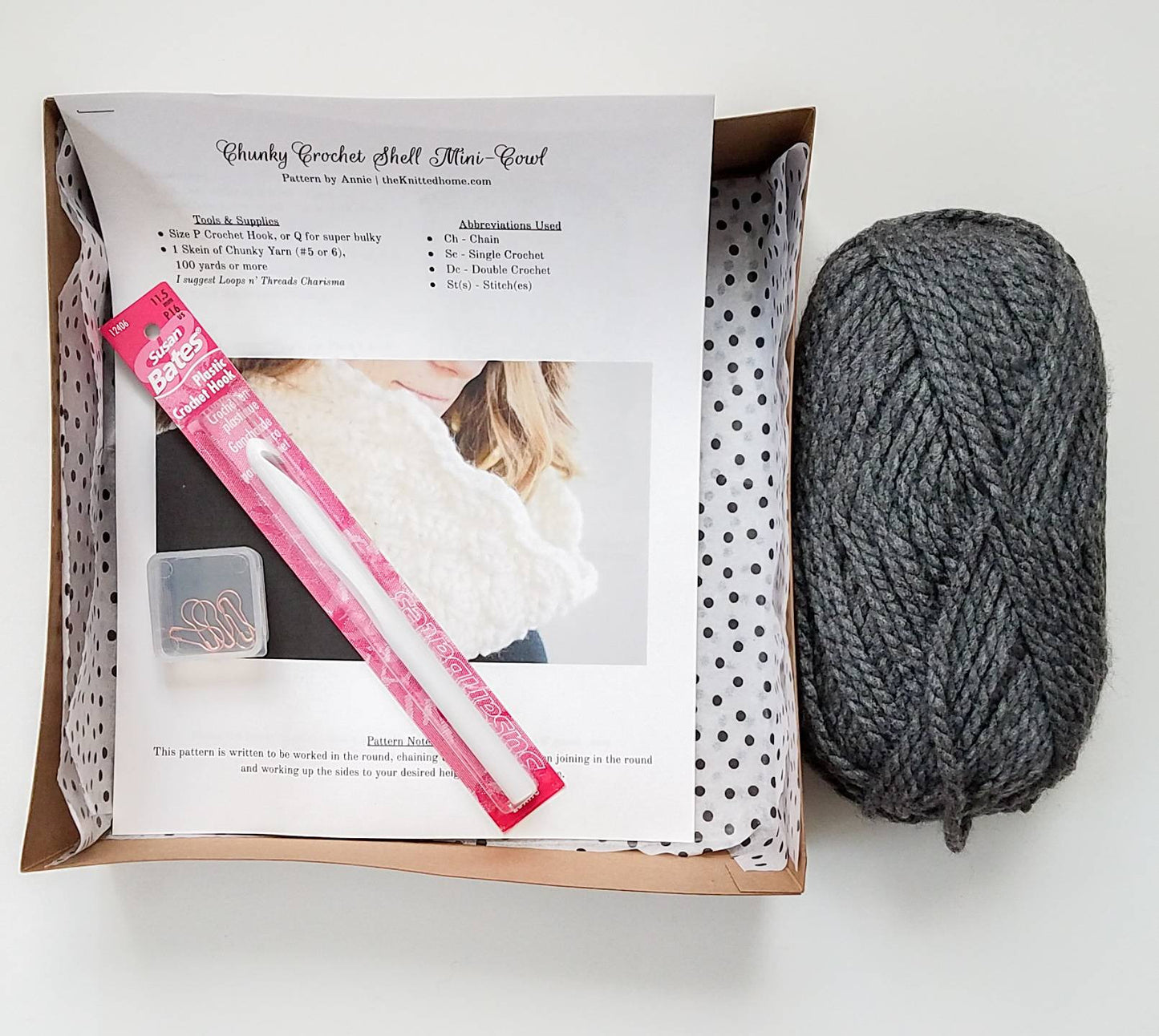 DIY Crochet Mini-Cowl Scarf Kit