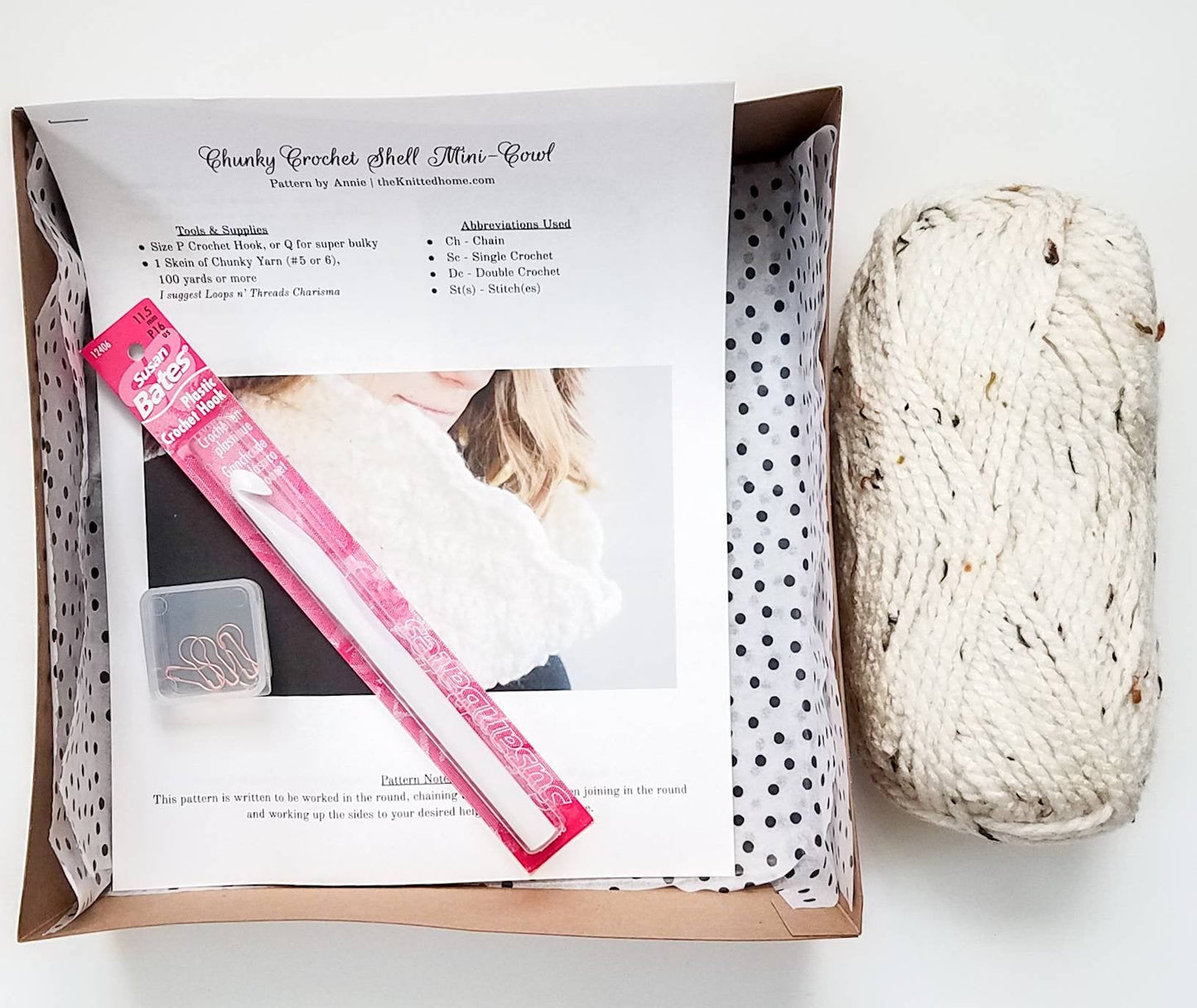DIY Crochet Mini-Cowl Scarf Kit