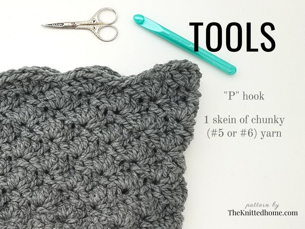 Intermediate Crochet Shell Cowl Scarf