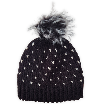 Tiny Heart Knit Beanie