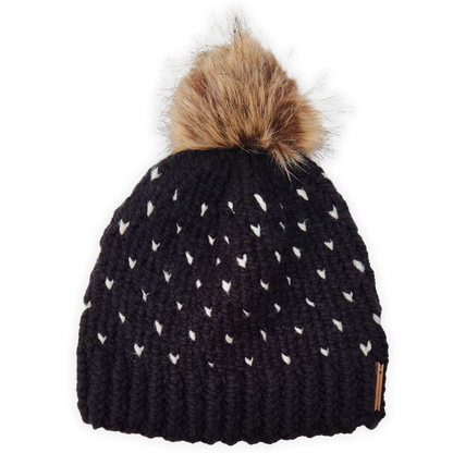 Tiny Heart Knit Beanie