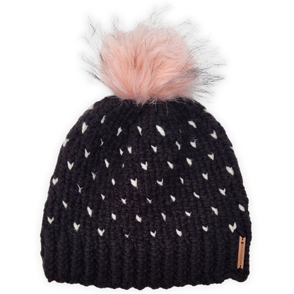 Tiny Heart Knit Beanie