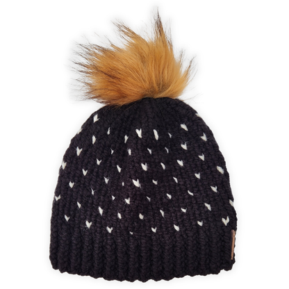 Tiny Heart Knit Beanie