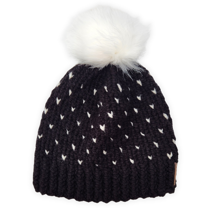 Tiny Heart Knit Beanie