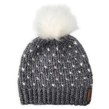 Tiny Heart Knit Beanie