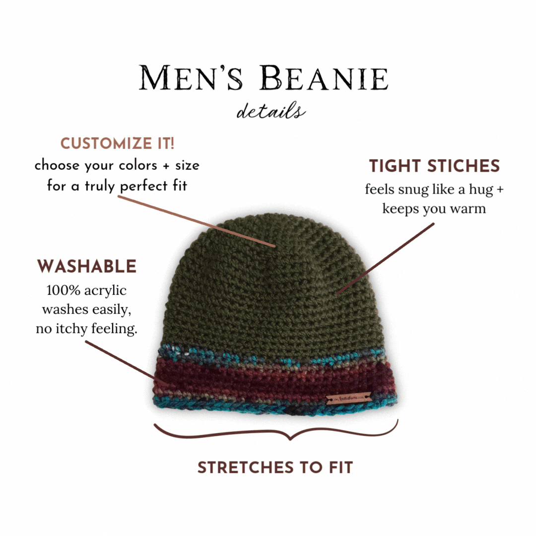 Men's Crochet Beanie