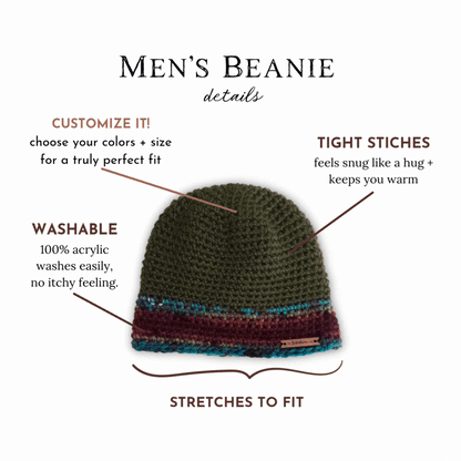 Men's Crochet Beanie