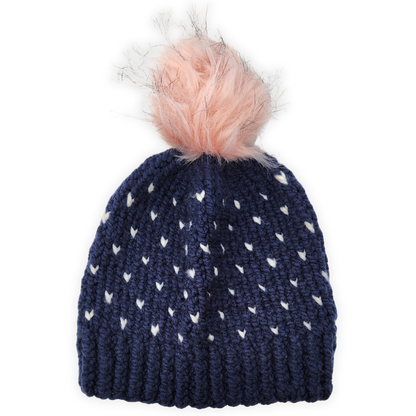 Tiny Heart Knit Beanie