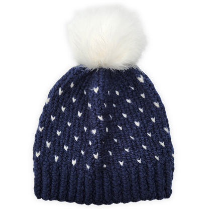 Tiny Heart Knit Beanie