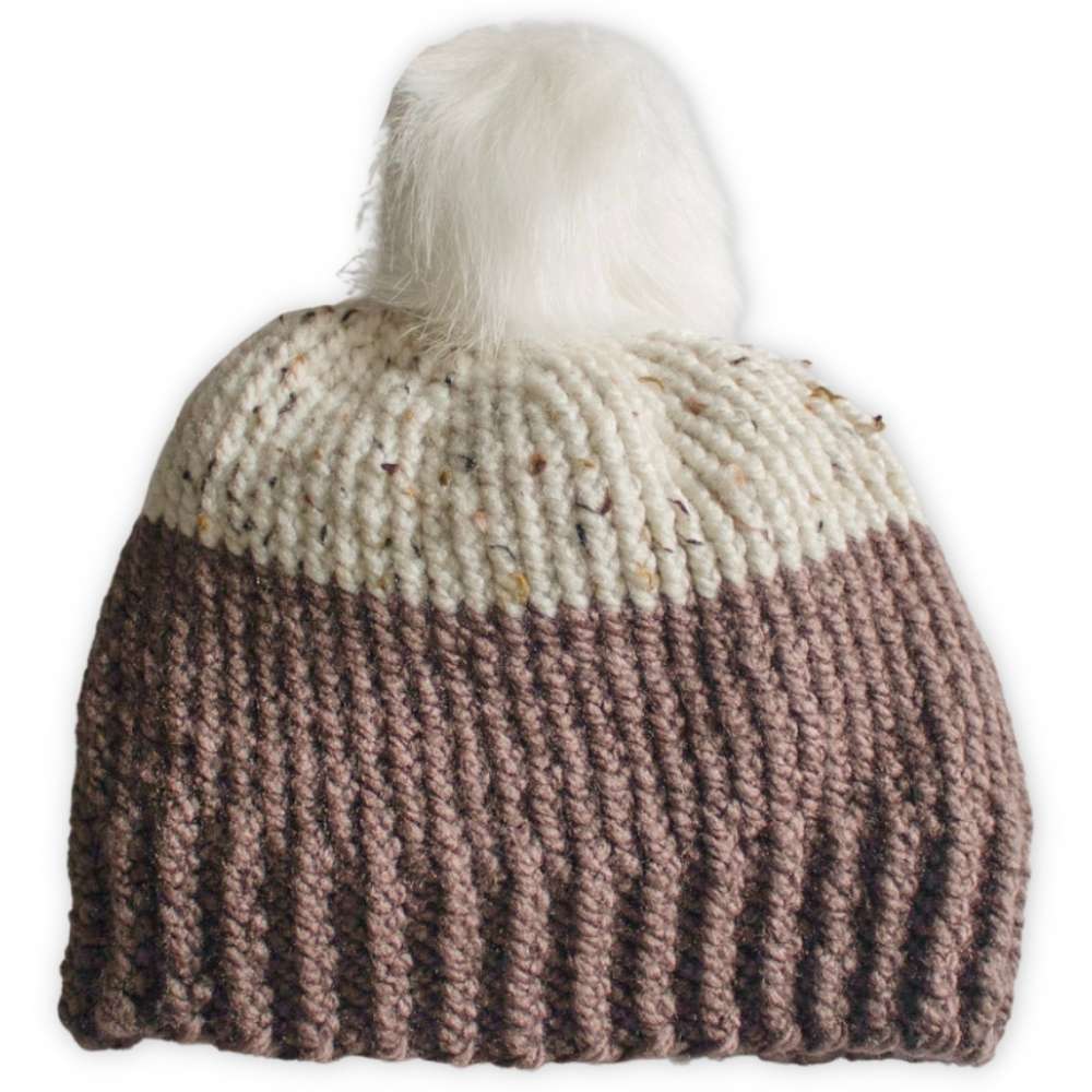 Two-Tone Knit Beanie