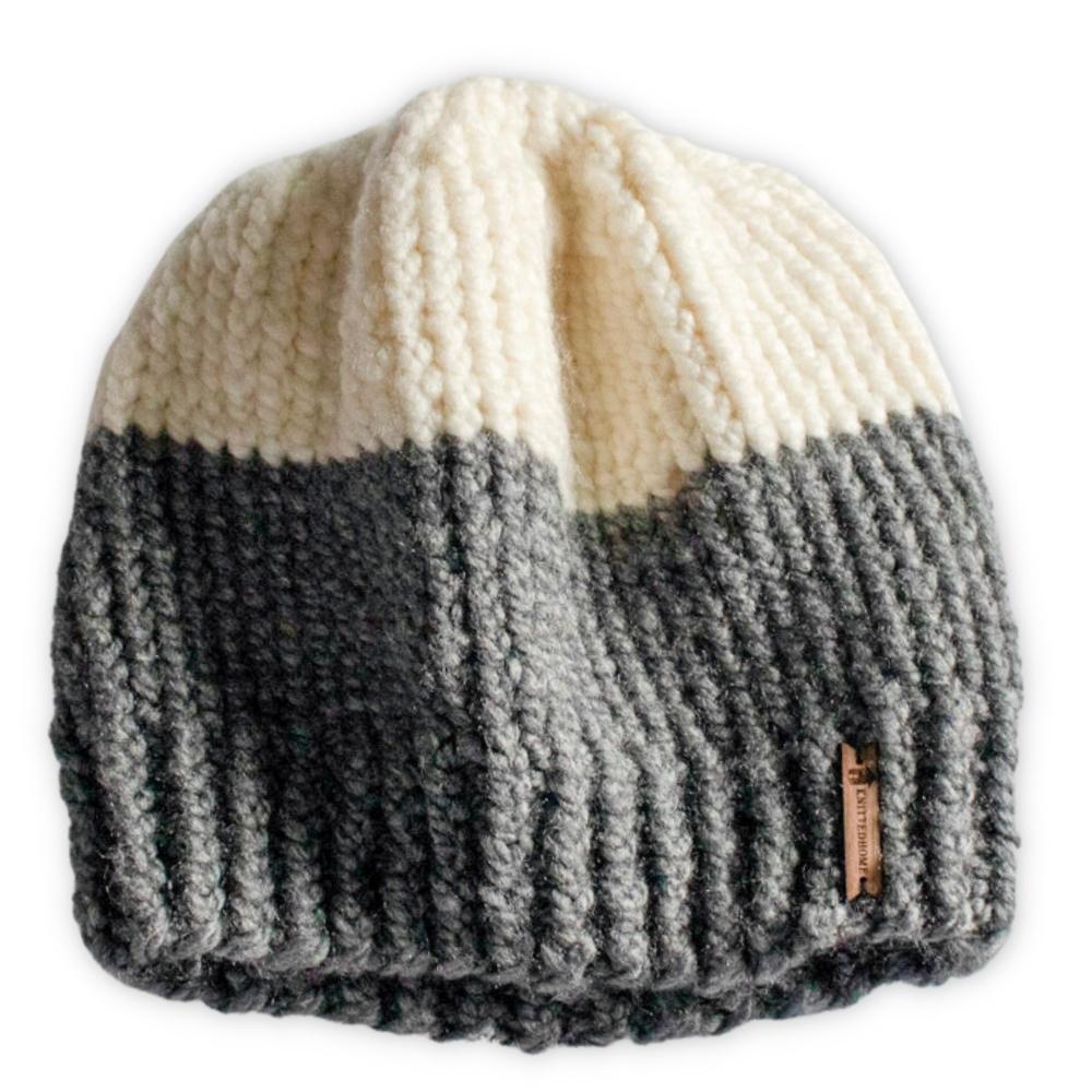 Two-Tone Knit Beanie