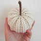 Knit Pumpkin with Natural Stick Stem