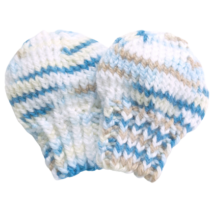 Newborn Knit Baby Mittens