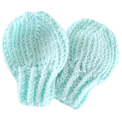 Newborn Knit Baby Mittens