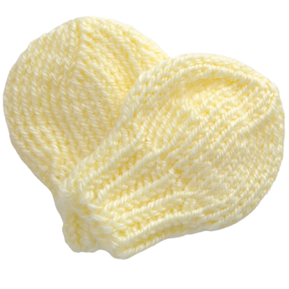 Newborn Knit Baby Mittens