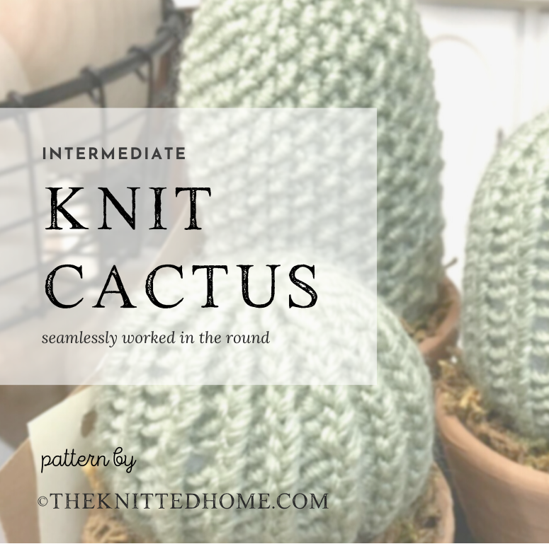 Intermediate Knit Cactus Pattern