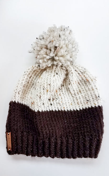 Two-Tone Knit Beanie