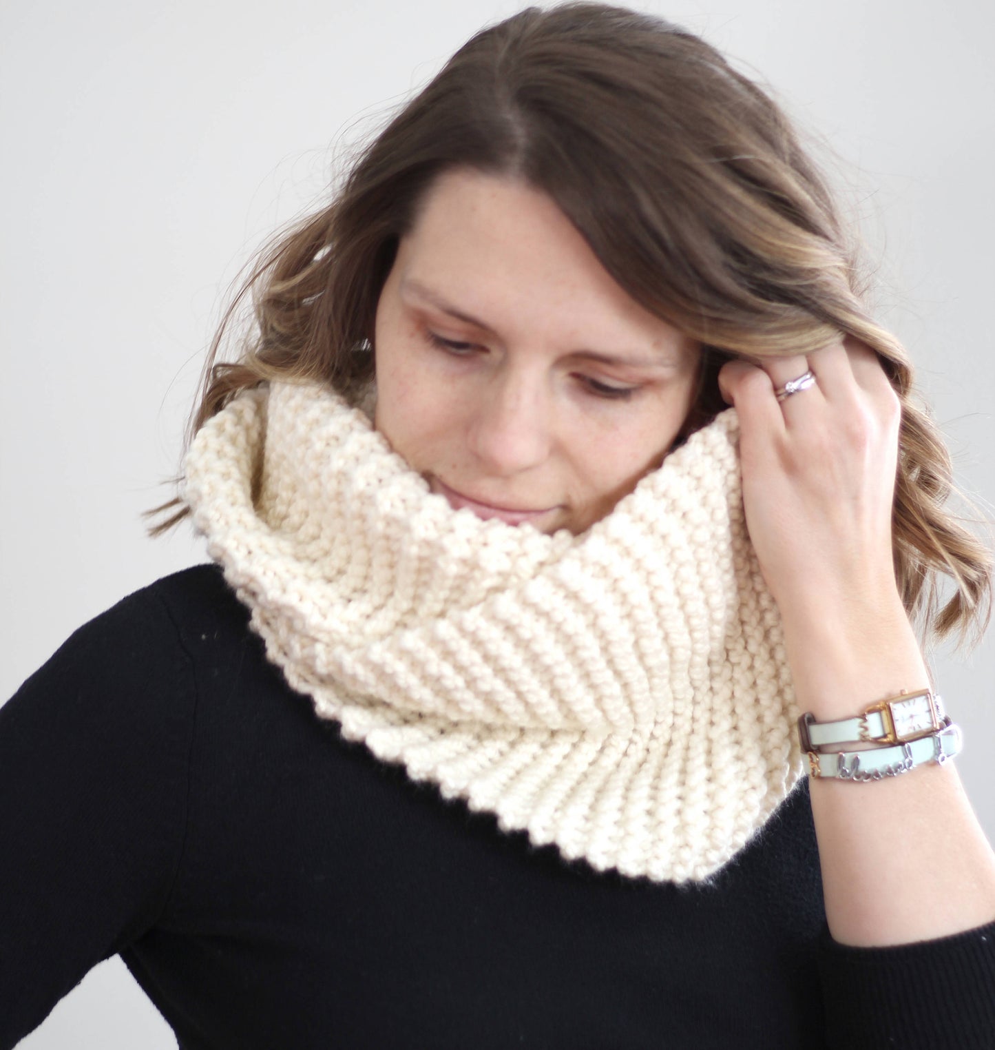 Double Wrap Chunky Knit Cowl
