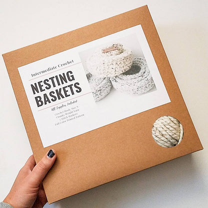DIY Crochet Nesting Baskets Kit
