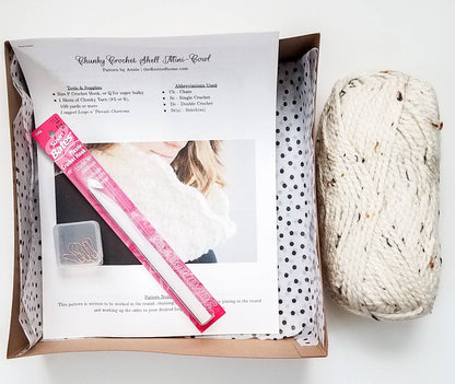 DIY Crochet Mini-Cowl Scarf Kit
