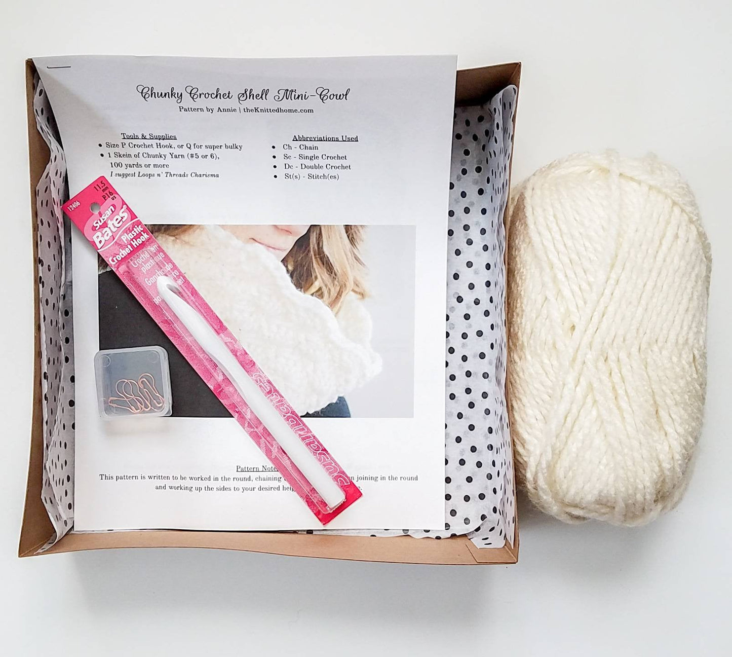 DIY Crochet Mini-Cowl Scarf Kit