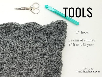 Intermediate Crochet Shell Cowl Scarf